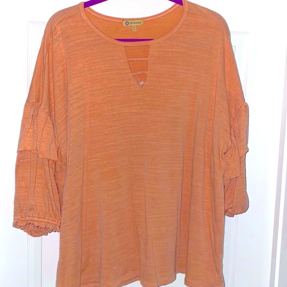 Democracy sz2x peach blouse - Picture 6 of 7